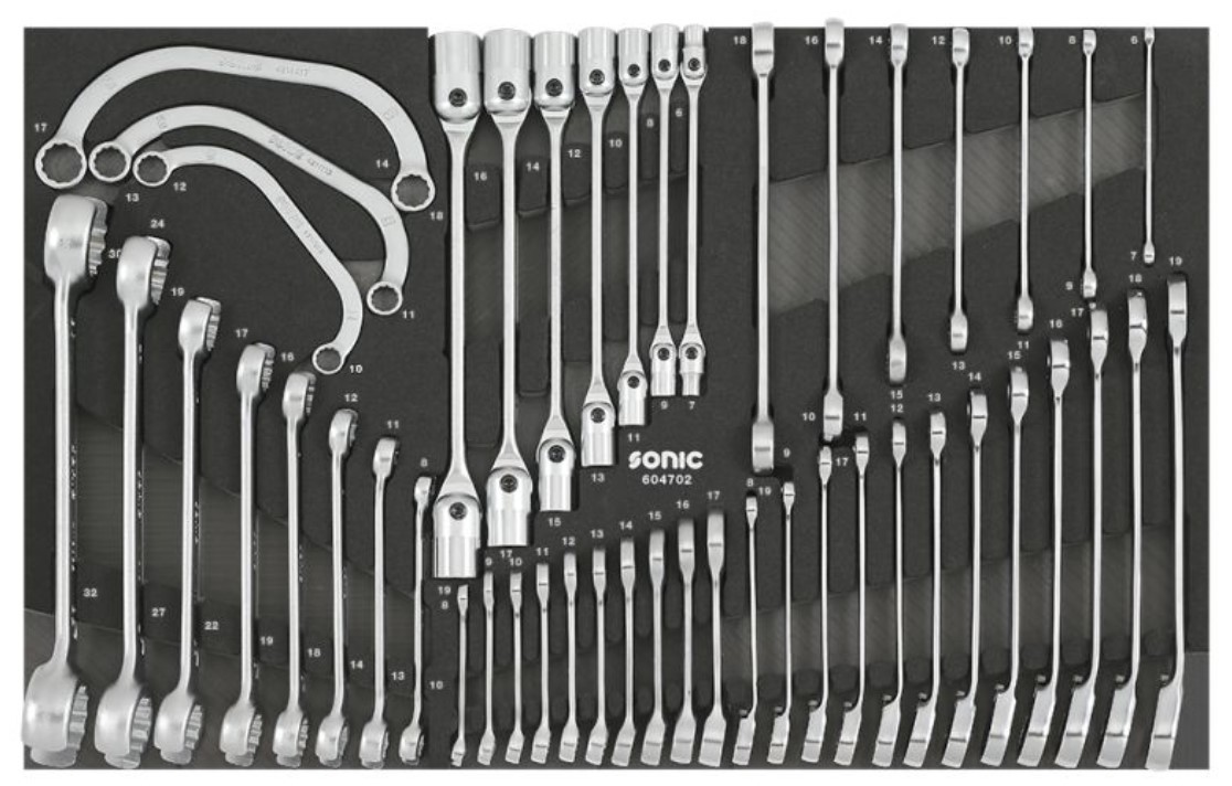 SONIC Spanner Set, ring / open ended Article number: 604702 cheaply