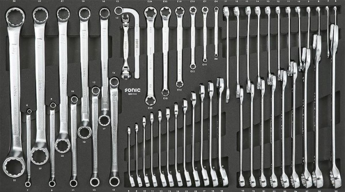 SONIC Spanner Set, ring / open ended Article number: 605101 cheaply