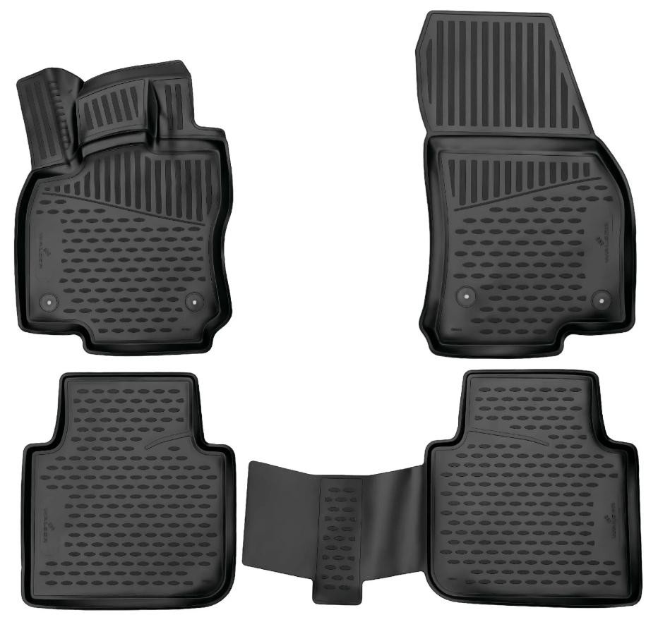 WALSER 75076 Floor mats TIGUAN 1.4 TSI E100 Flex 150 PS Petrol/Ethanol