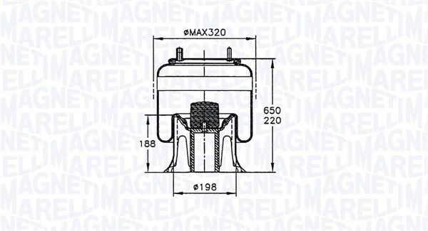 MAGNETI MARELLI Lõõts,õhkvedrustus Artikli number: 030607020153 soodsalt