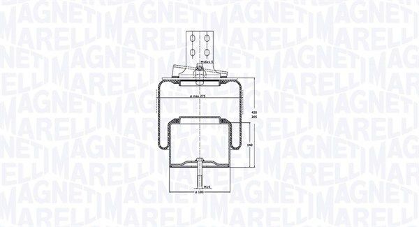 MAGNETI MARELLI Lõõts,õhkvedrustus Artikli number: 030607020167 soodsalt