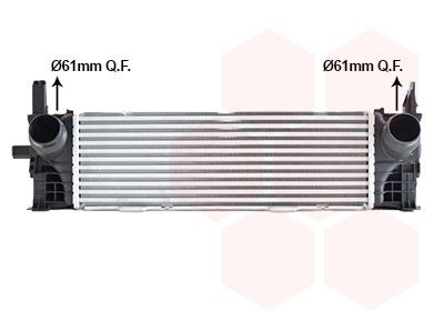 VAN WEZEL Intercooler Article number: 06014717 cheaply