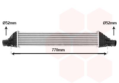 VAN WEZEL Intercooler artikkelnummer: 17014715 billig