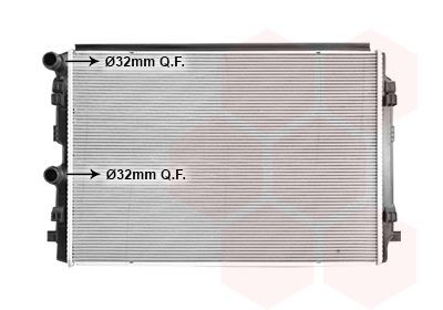 VAN WEZEL Radiaator, mootorijahutus Artikli number: 58012727 soodsalt