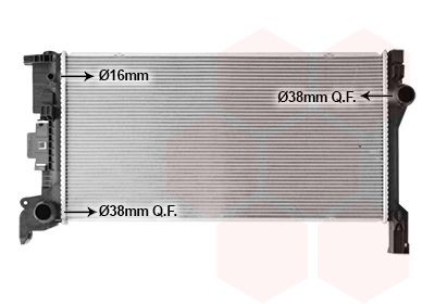 VAN WEZEL Radiaator, mootorijahutus Artikli number: 59012703 soodsalt