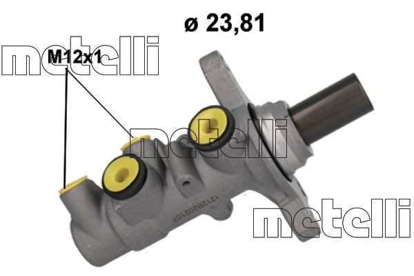 METELLI Peapiduri silinder Artikli number: 05-1212 soodsalt