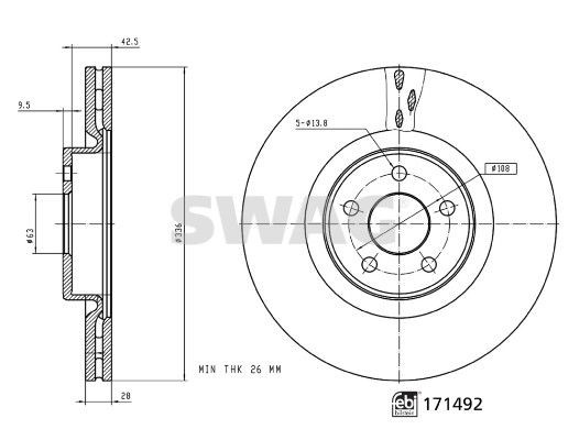 SWAG Window regulator Article number: 33 10 4352 cheaply