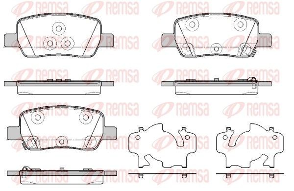 REMSA Brake pad set Article number: 1942.02 cheaply