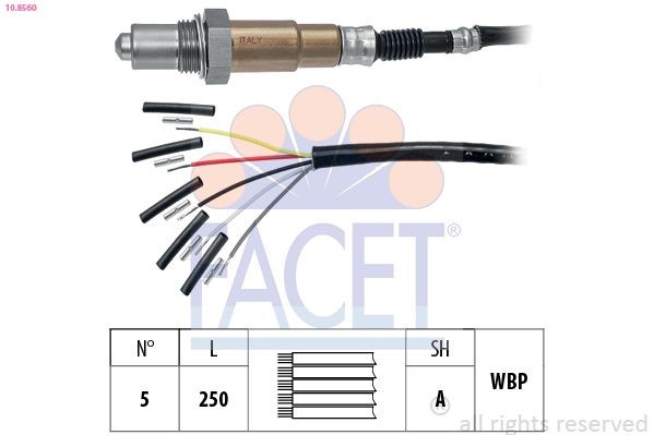 FACET Lambda sensor Article number: 10.8560 cheaply