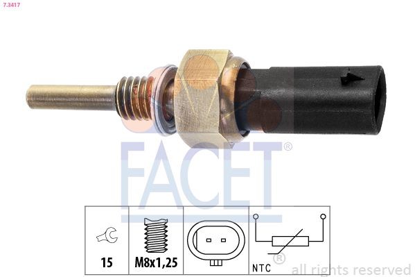 FACET Sensor, coolant temperature Article number: 7.3417 cheaply