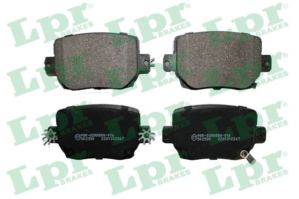 LPR Brake pad set Article number: 05P2267 cheaply