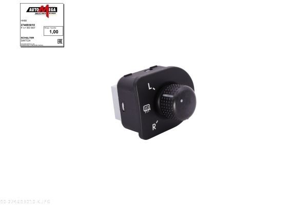AUTOMEGA 274693010 Switch, mirror adjustment NEW BEETLE 3.2 RSI 4motion (1C9) 224 PS Petrol 2010