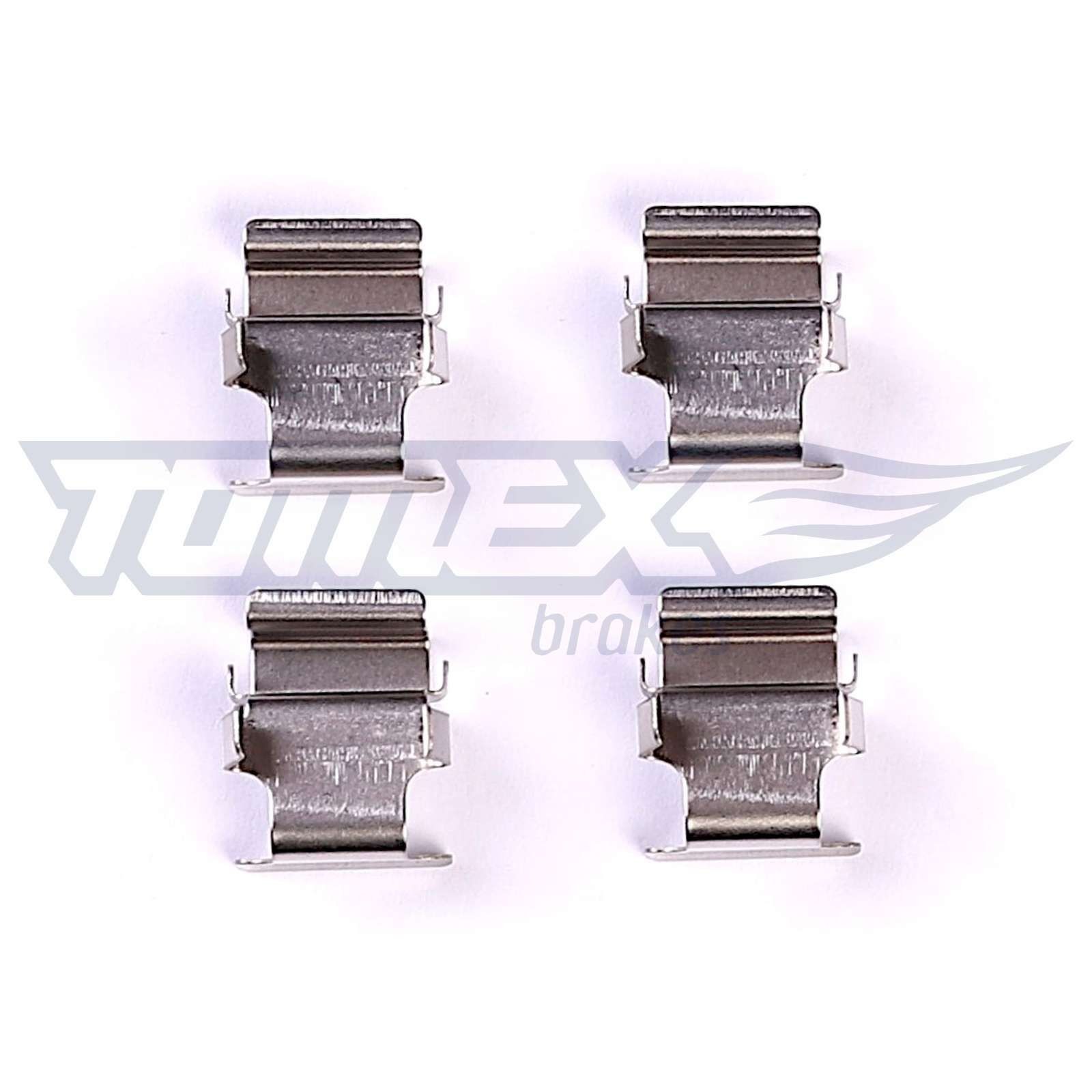 TOMEX brakes TX 43-37 Monteringssæt til bremseklodser LANCER EVO IX (CT9A) 290 HK Benzin 2013