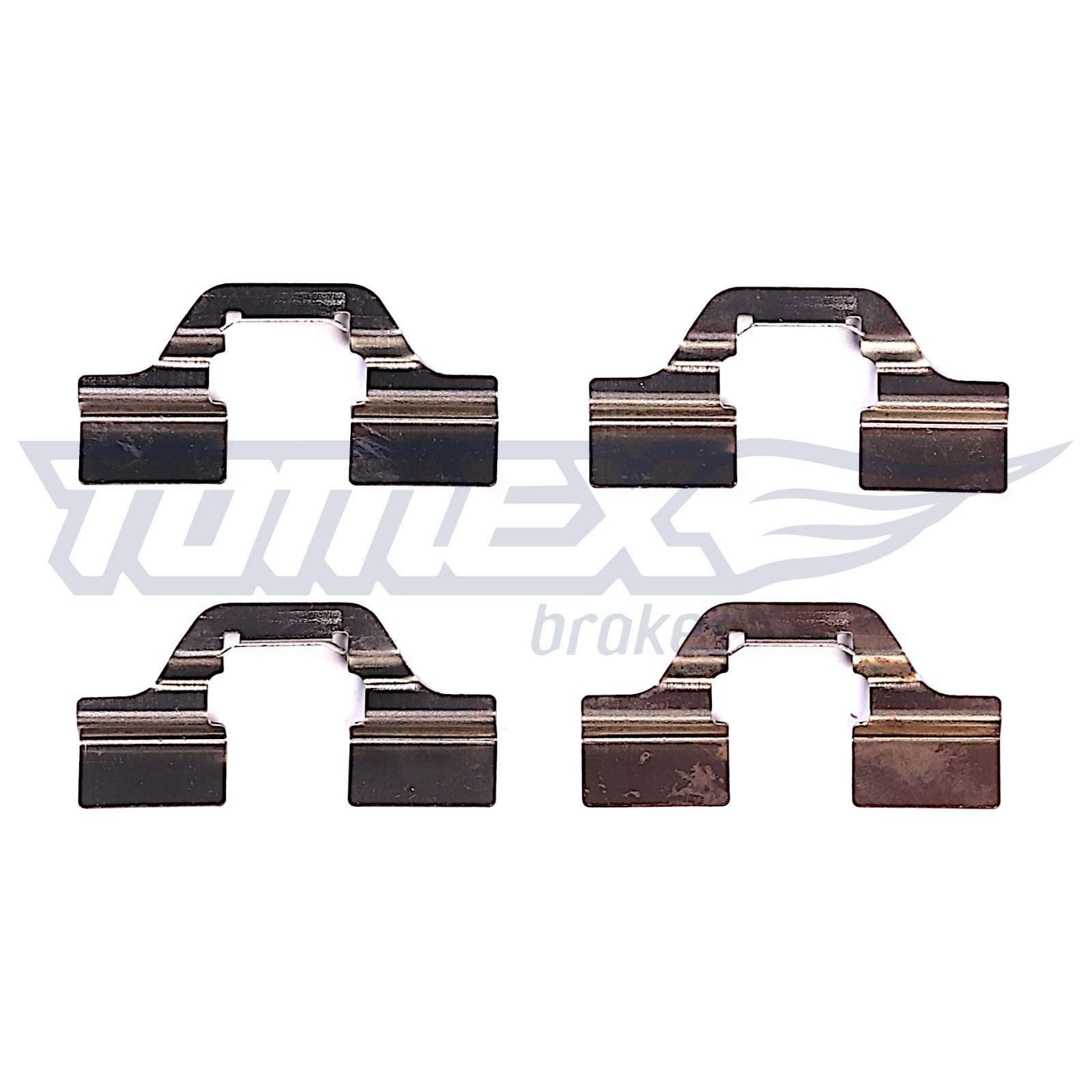 TOMEX brakes TX 43-83 Lisakomplekt, ketaspiduriklotsid MODUS 1.2 GPL (JP0R) 75 HP Bensiin / autogaas (LPG)