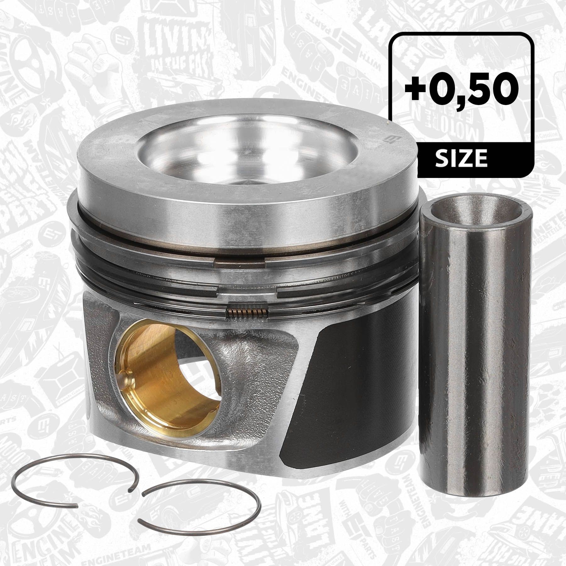 ET ENGINETEAM Piston Article number: PM011650 cheaply