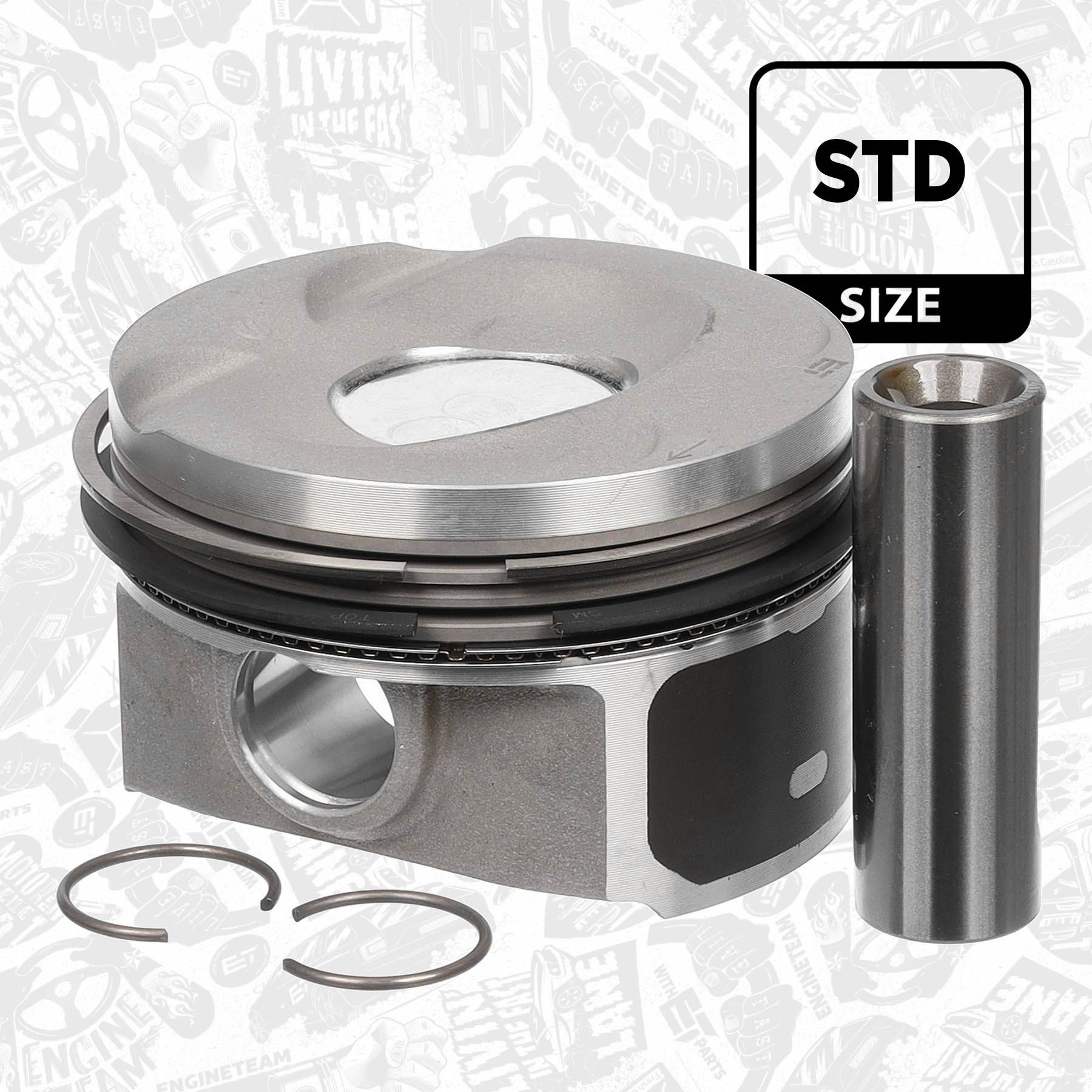ET ENGINETEAM Piston Article number: PM012300 cheaply