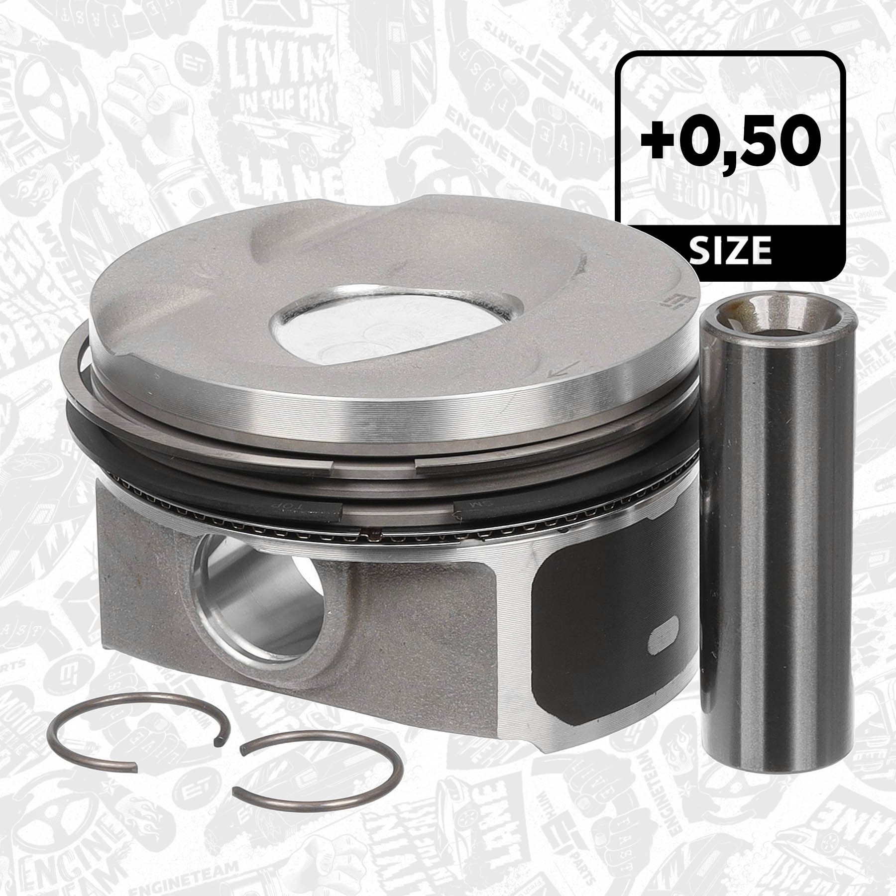 ET ENGINETEAM Piston Article number: PM012350 cheaply