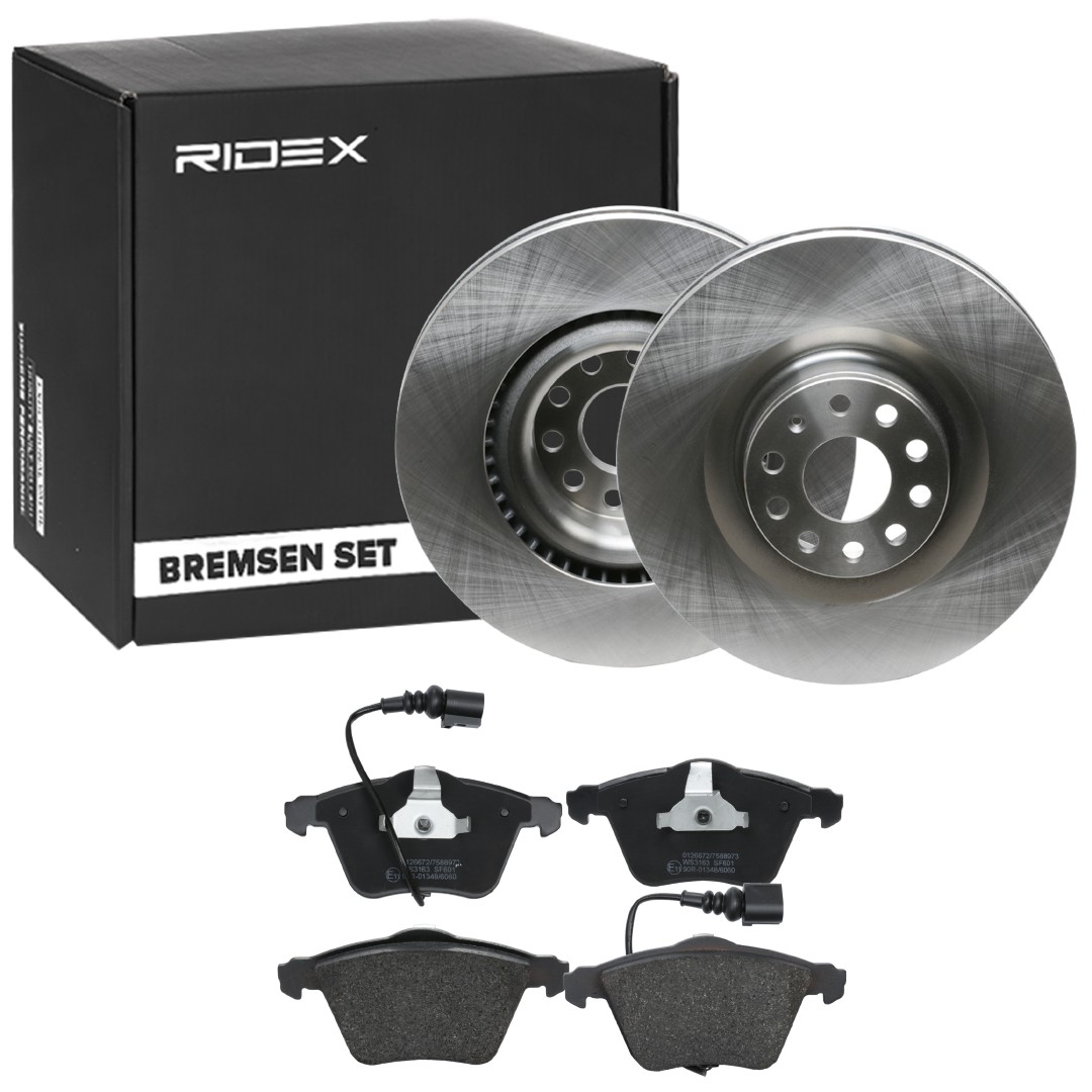 RIDEX Brake discs and pads set Article number: 3405B1778 cheaply