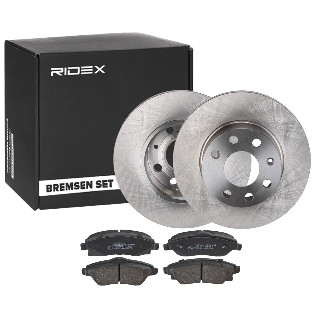 RIDEX Brake discs and pads set Article number: 3405B1781 cheaply