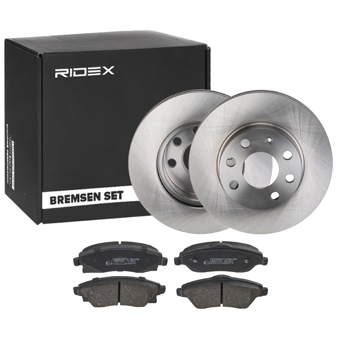 RIDEX Brake discs and pads set Article number: 3405B1782 cheaply