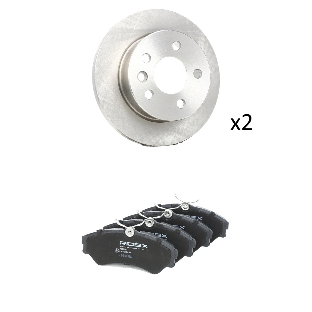RIDEX Brake discs and pads set Article number: 3405B1787 cheaply