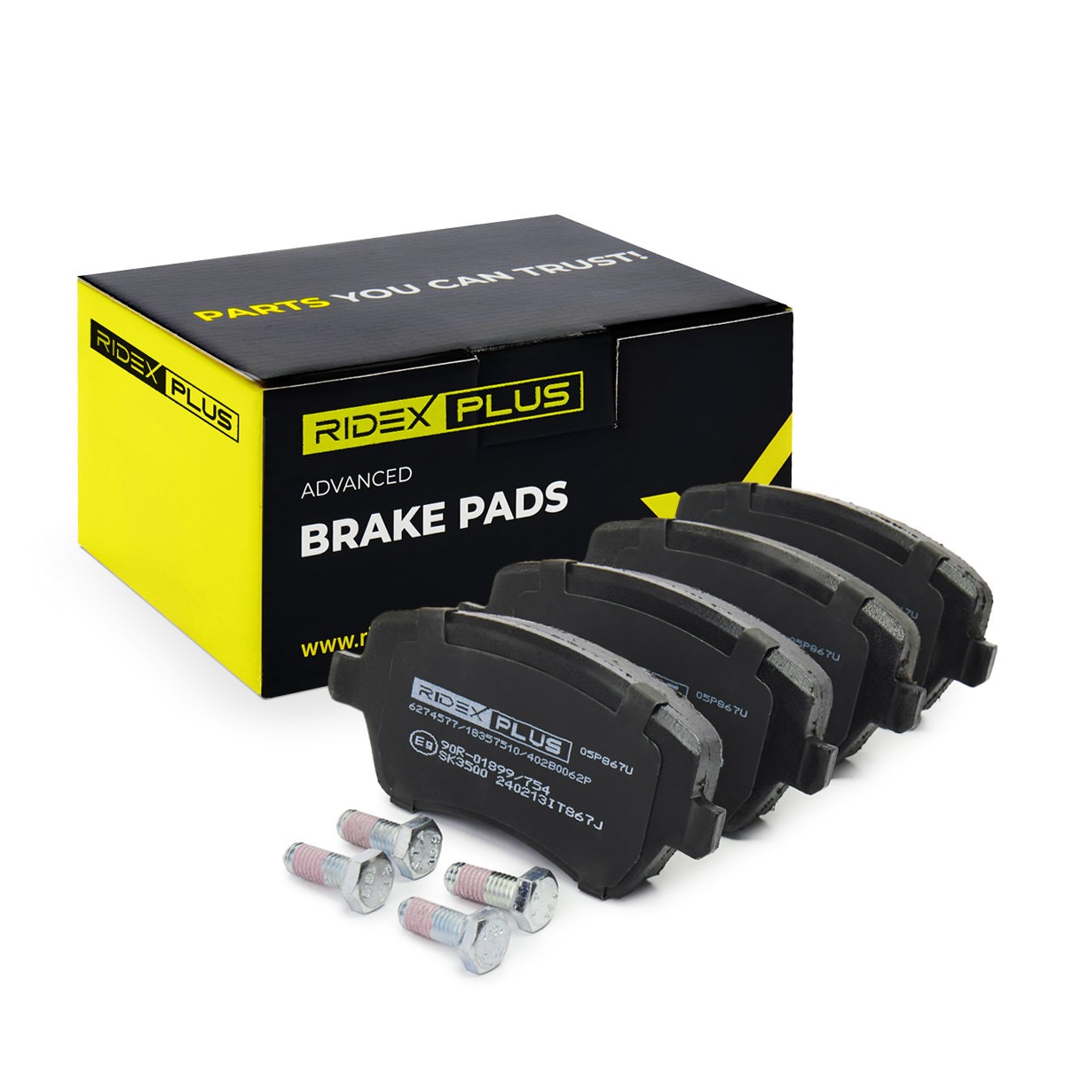 RIDEX PLUS Brake pad set Article number: 402B0062P cheaply
