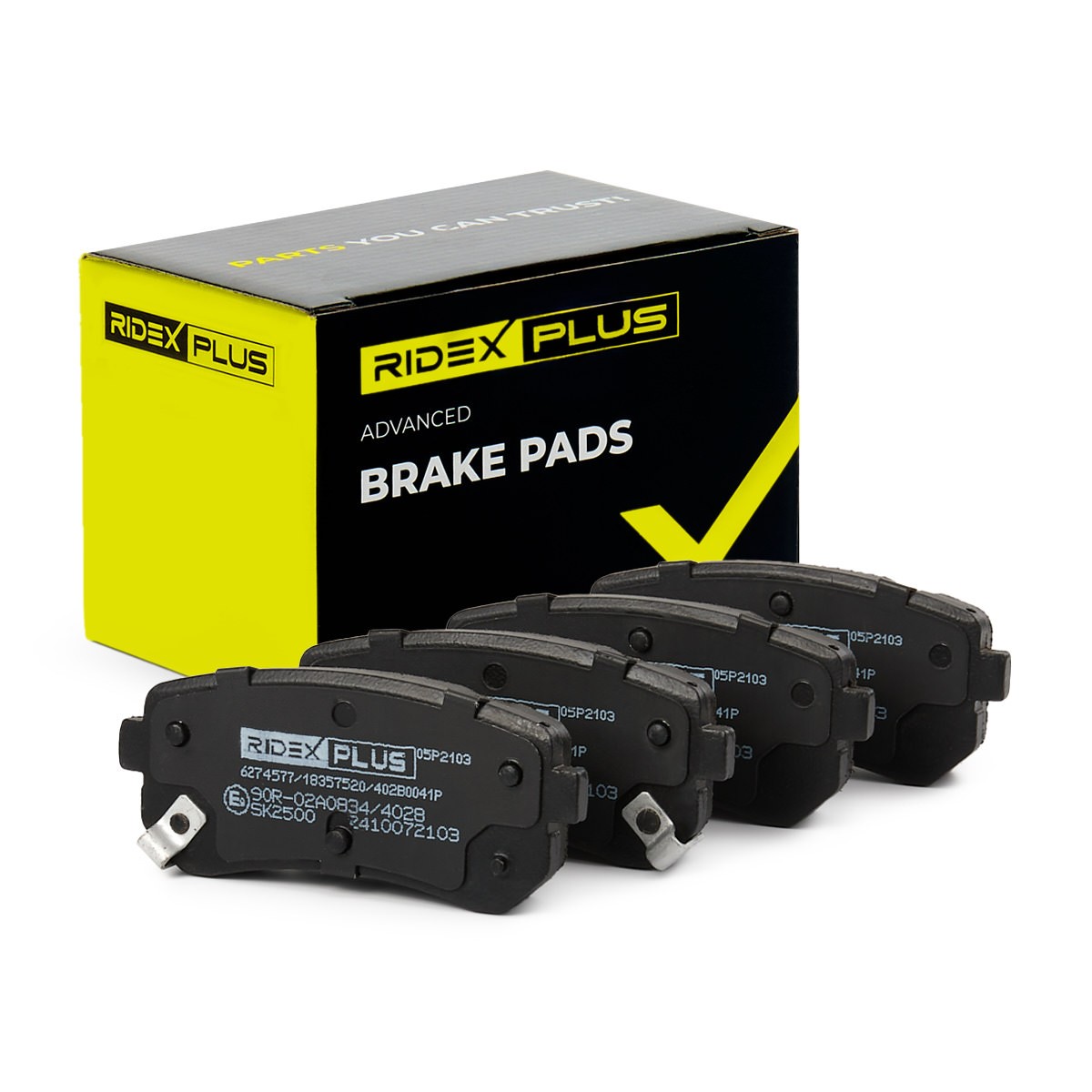 RIDEX PLUS Brake pad set Article number: 402B0041P cheaply