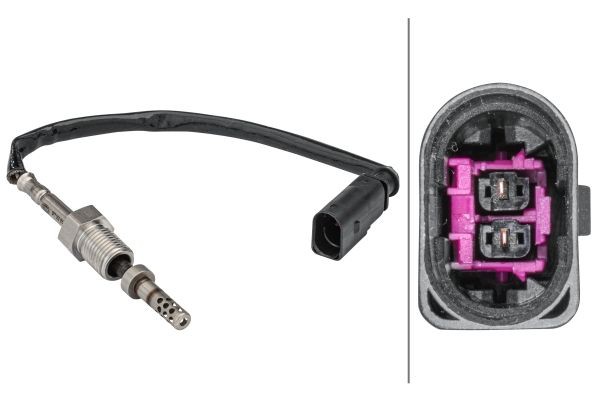 HELLA Sensor, exhaust gas temperature Article number: 6PT 358 181-591 cheaply