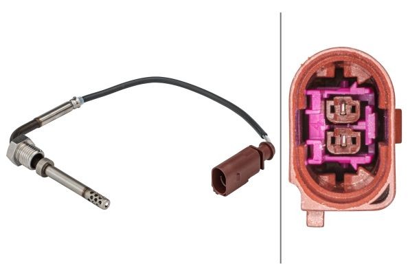 HELLA Sensor, exhaust gas temperature Article number: 6PT 358 181-631 cheaply
