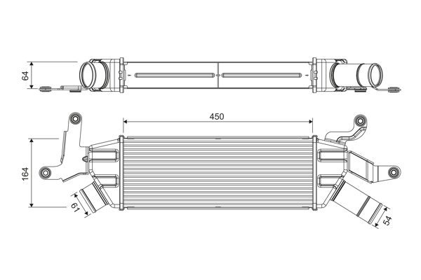 VALEO Intercooler Article number: 818370 cheaply