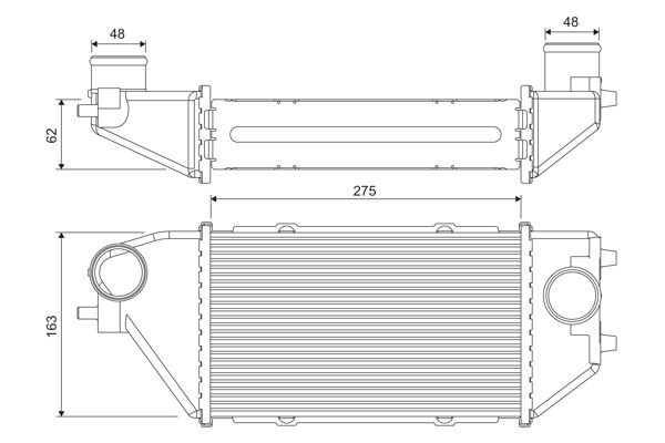VALEO Intercooler Article number: 818381 cheaply