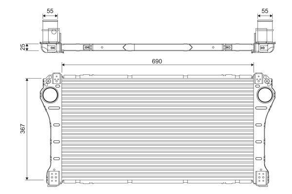 VALEO Intercooler Article number: 818387 cheaply