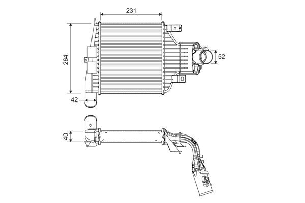 VALEO Intercooler Article number: 818395 cheaply