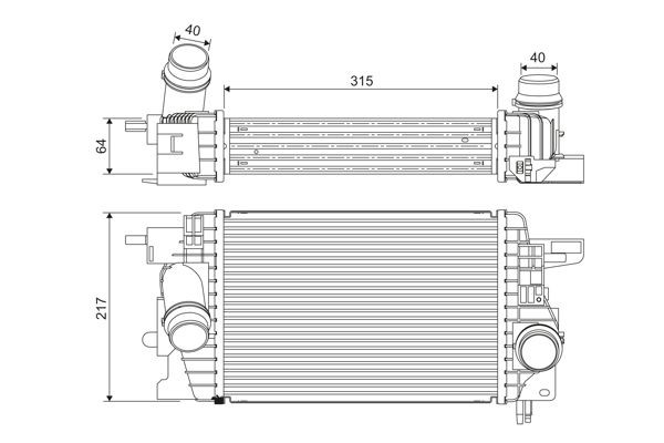 VALEO Intercooler Article number: 818399 cheaply