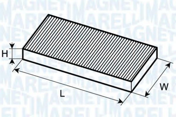 MAGNETI MARELLI Pollen filter Article number: 350203061240 cheaply