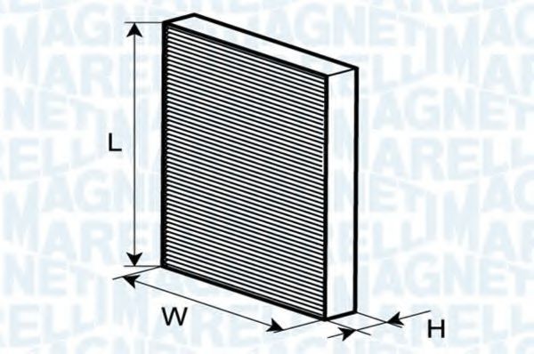 MAGNETI MARELLI Pollenfilter Varenummer: 350203062500 billige