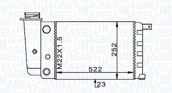 MAGNETI MARELLI Radiaator, mootorijahutus Artikli number: 350213101000 soodsalt