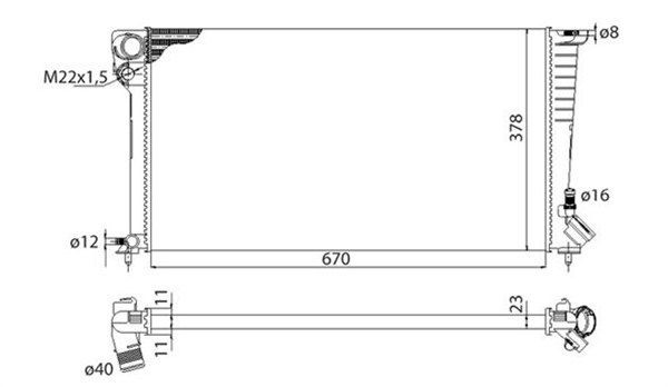 MAGNETI MARELLI Radiaator, mootorijahutus Artikli number: 350213118503 soodsalt