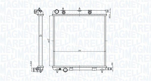 MAGNETI MARELLI Engine radiator Article number: 350213819000 cheaply