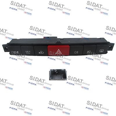 SIDAT 640340 Ключ за аварийни мигачи DOBLO 1.6 D Multijet (263AXD1B, 263AXX1B) 105 K.C. дизел