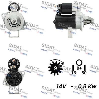 SIDAT Starter Artikli number: S12LU0455A2 soodsalt