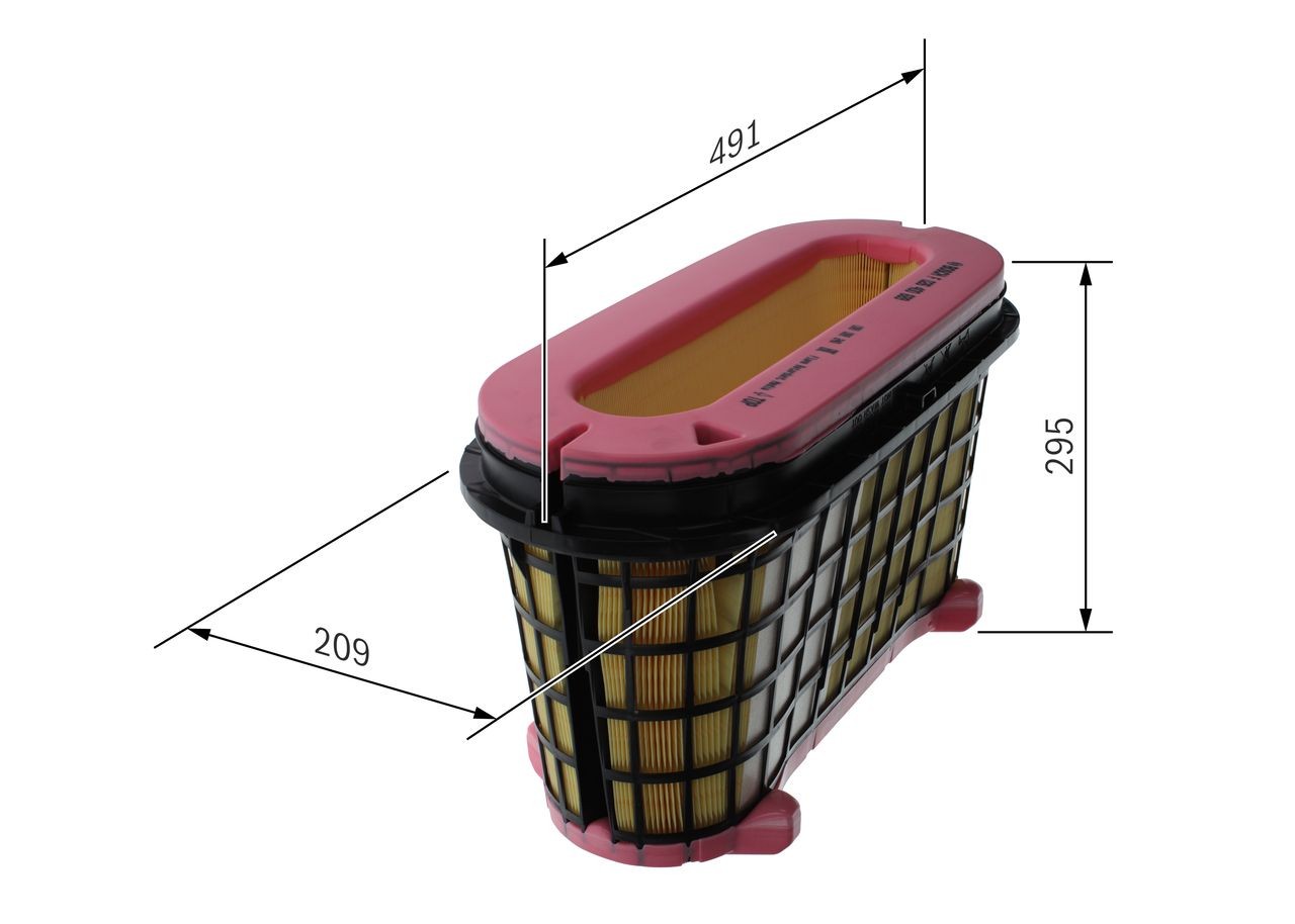 BOSCH Air filter Article number: F 026 400 689 cheaply