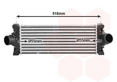 VAN WEZEL Intercooler Article number: 18014738 cheaply
