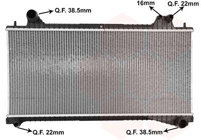 VAN WEZEL Engine radiator Article number: 77012701 cheaply