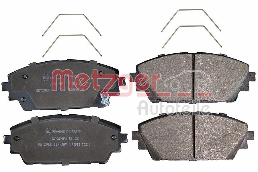 METZGER Brake pad set Article number: 1170952 cheaply