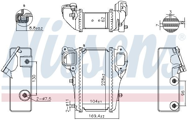 NISSENS Intercooler Article number: 961586 cheaply