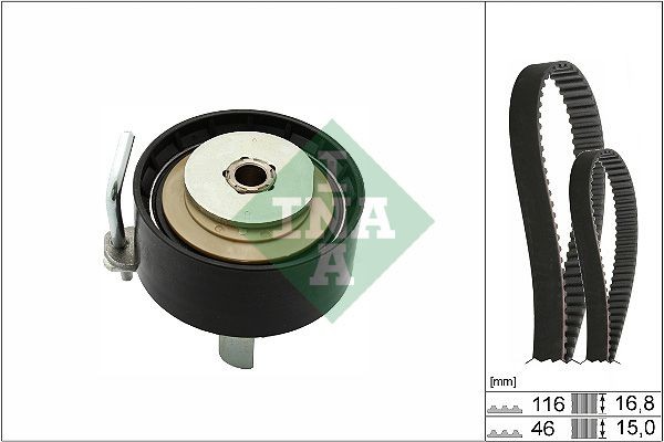 INA Timing belt kit Article number: 530 0763 10 cheaply