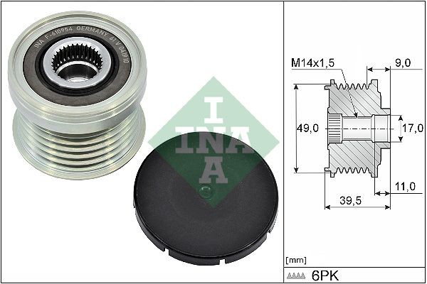 INA Alternator Freewheel Clutch Article number: 535 0361 10 cheaply