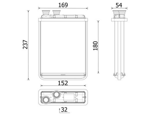 MAHLE ORIGINAL Heater matrix Article number: AH 299 000P cheaply