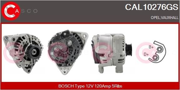 CASCO Luftcirkulationsventil, turbolader Varenummer: CPC76010GS billige